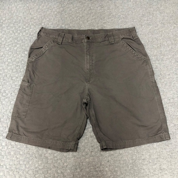 Carhartt Shorts Mens 42 Gray Outdoors Basic Gorp Casual Everyday Chore Workwear - Picture 1 of 8